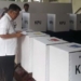 JK saat memberikan hak suaranya.