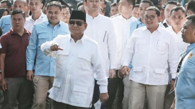 Petinggi BPN berkumpul di rumah Prabowo usai mencoblos pemilu 2019
