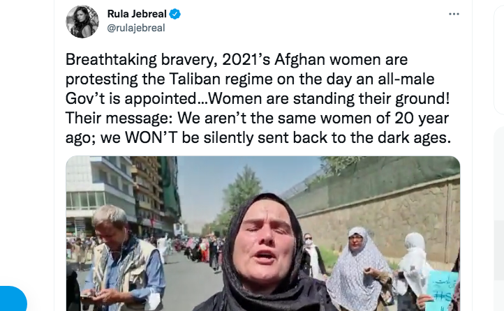 Wanita Afganistan Lakukan Demo Tuntut Haknya Kami Tidak Sama seperti 20 Tahun Lalu