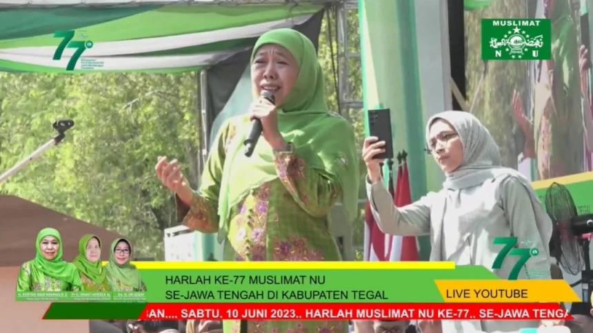 Khofifah Ajak Muslimat NU Jaga Persaudaraan Jelang Pemilu 2024