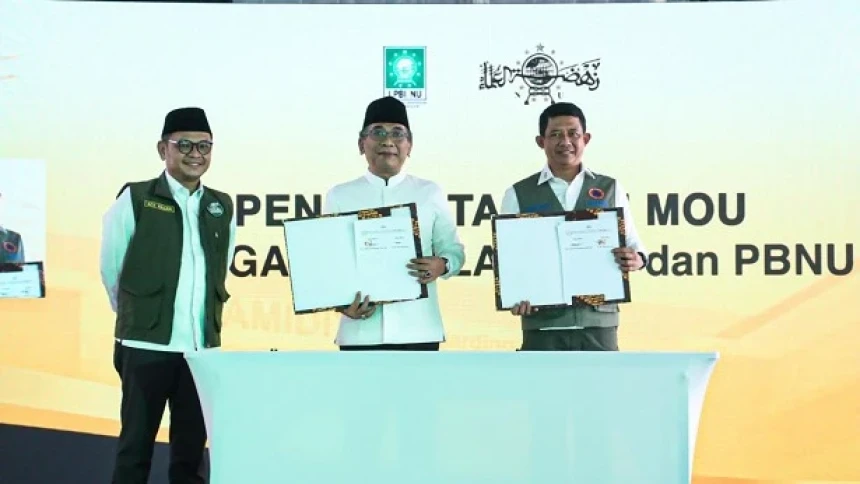 LPBINU Teken Kerja Sama dengan BNPB untuk Tingkatkan Penanggulangan Bencana