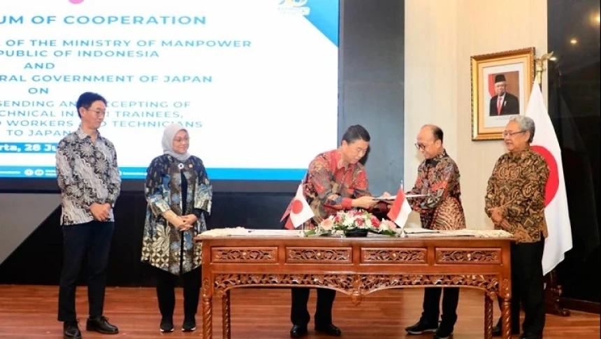 Indonesia-Jepang Teken MoC Bidang Ketenagakerjaan | NU Online