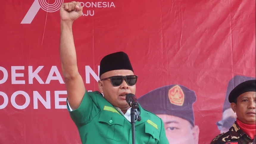 Gelar Upacara HUT Ke-78 RI, Kader Ansor Diminta Jaga Kampung Jelang Pilpres 2024 | NU Online