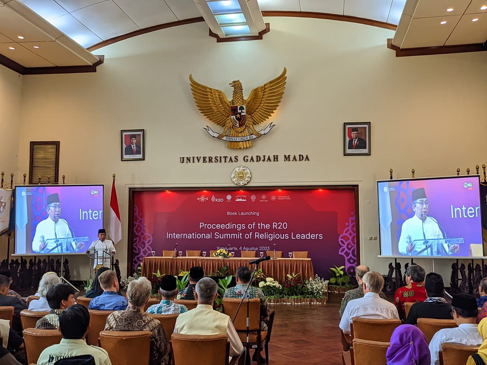 PBNU Luncurkan Buku Prosiding R20, Yahya Cholil Staquf Tegaskan Fungsi Agama Jaga Peradaban