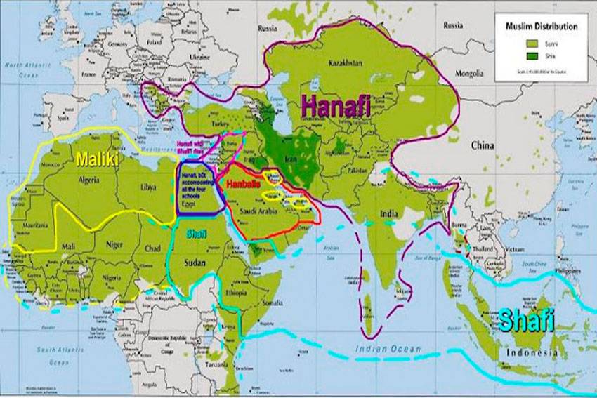 Negara-negara yang Menggunakan Mazhab Hanafi