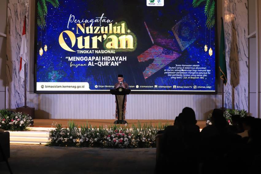 Peringatan Nuzulul Qur’an Nasional, Wamenag: Spirit Al-Qur’an Rawat Keragaman Indonesia