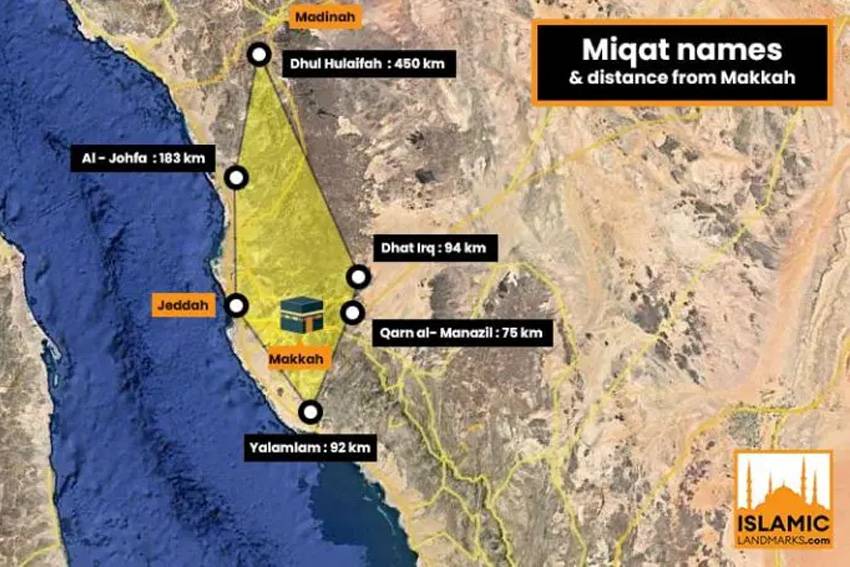 5 Miqat Makani: Bagaimana Jika Tempat Tinggal Jemaah Haji di Luar Tempat-Tempat Itu?