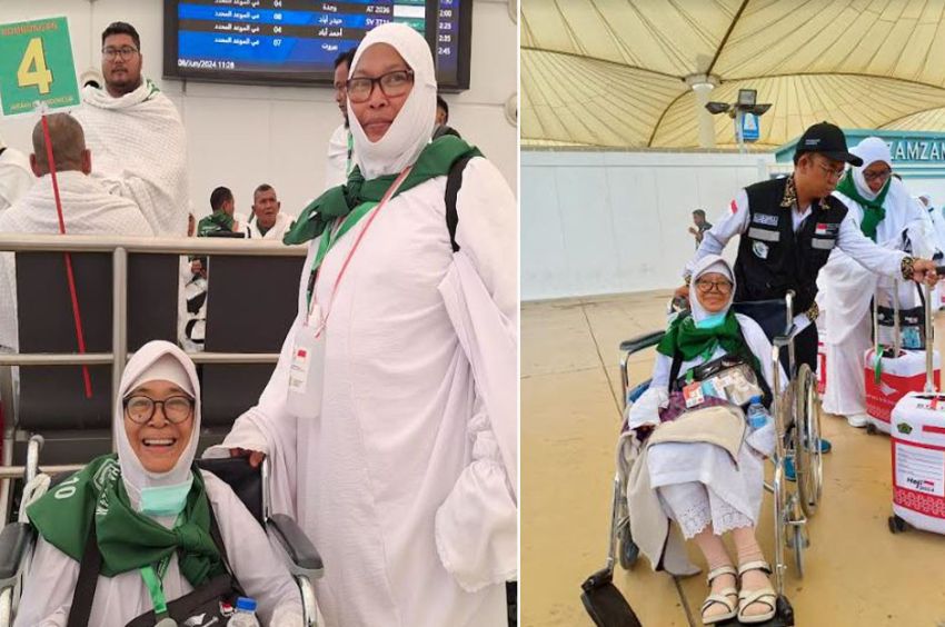 Kaki Kiri Patah Ditabrak, Nenek Maryam Bersyukur Bisa Naik Haji