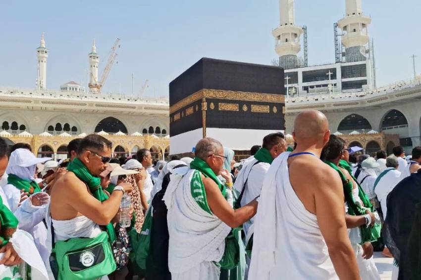Suasana Jemaah Haji Indonesia Umrah Sunah di Masjidilharam