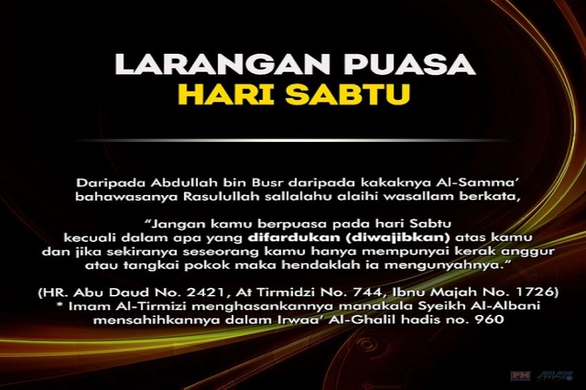 Larangan Puasa Hari Sabtu, Begini Penjelasannya Menurut Islam