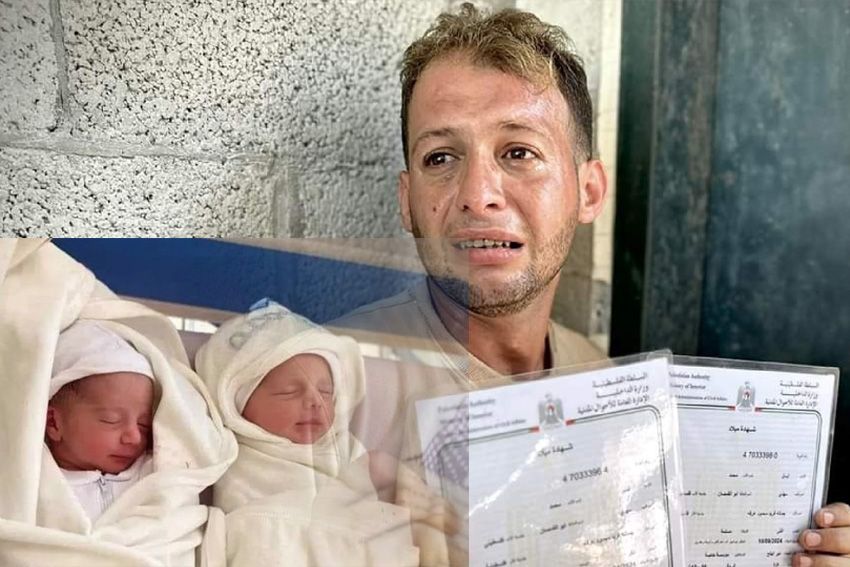 Menyayat Hati! Kisah Bayi Kembar yang Dibunuh Tentara Israel: 5 Menit Setelah Dapat Akte Kelahiran