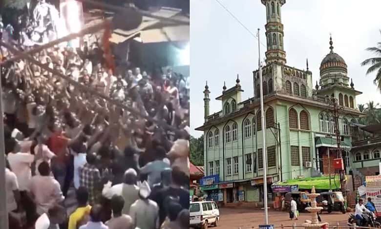 Massa Hindu Radikal Serang Masjid Saat Shalat Tarawih di Rajapur  – Portal Berita Islam